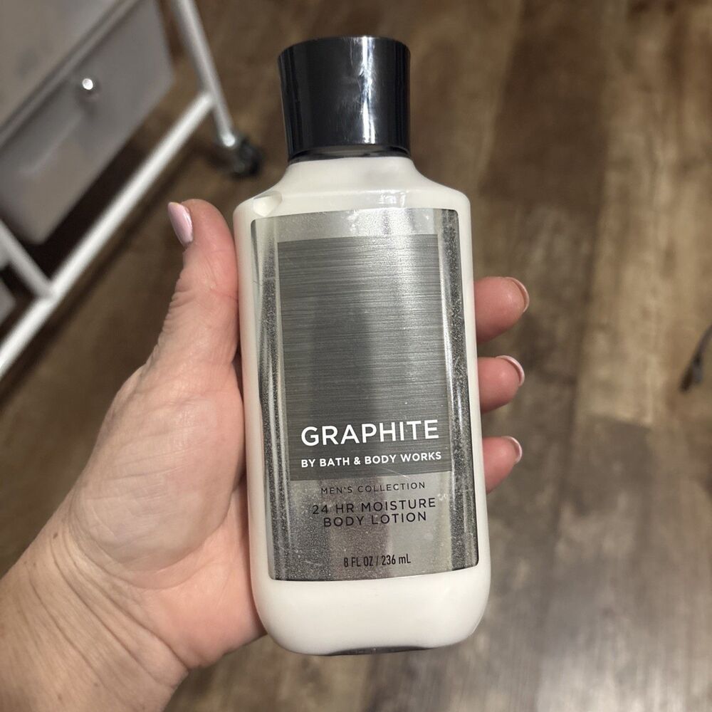 Bath & Body Works Graphite Men's 24 Hour Moisture Body Lotion 8 OZ